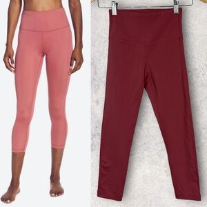 NEW 2021 Nordstrom Zella Studio Lite High Waist Crop Leggings Pink Size XXS Pant
